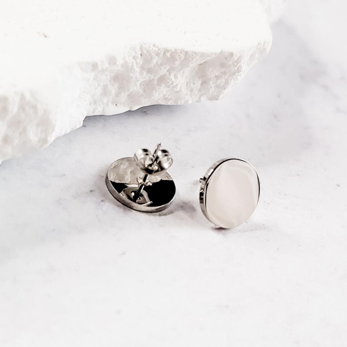 Circle Studs (Choose Silver, Gold, or Rose Gold), 1 Pair Total, Metal Blank #39