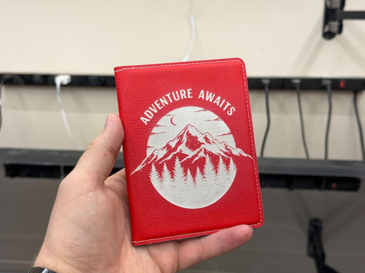 Leatherette Passport Holders Red to White
