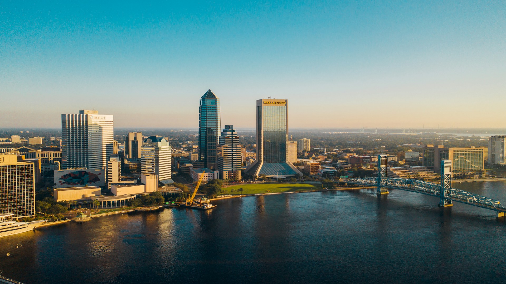 Florida skyline at sunset during the Christmas Day 2025 road trip that inspired The Laser Workshop